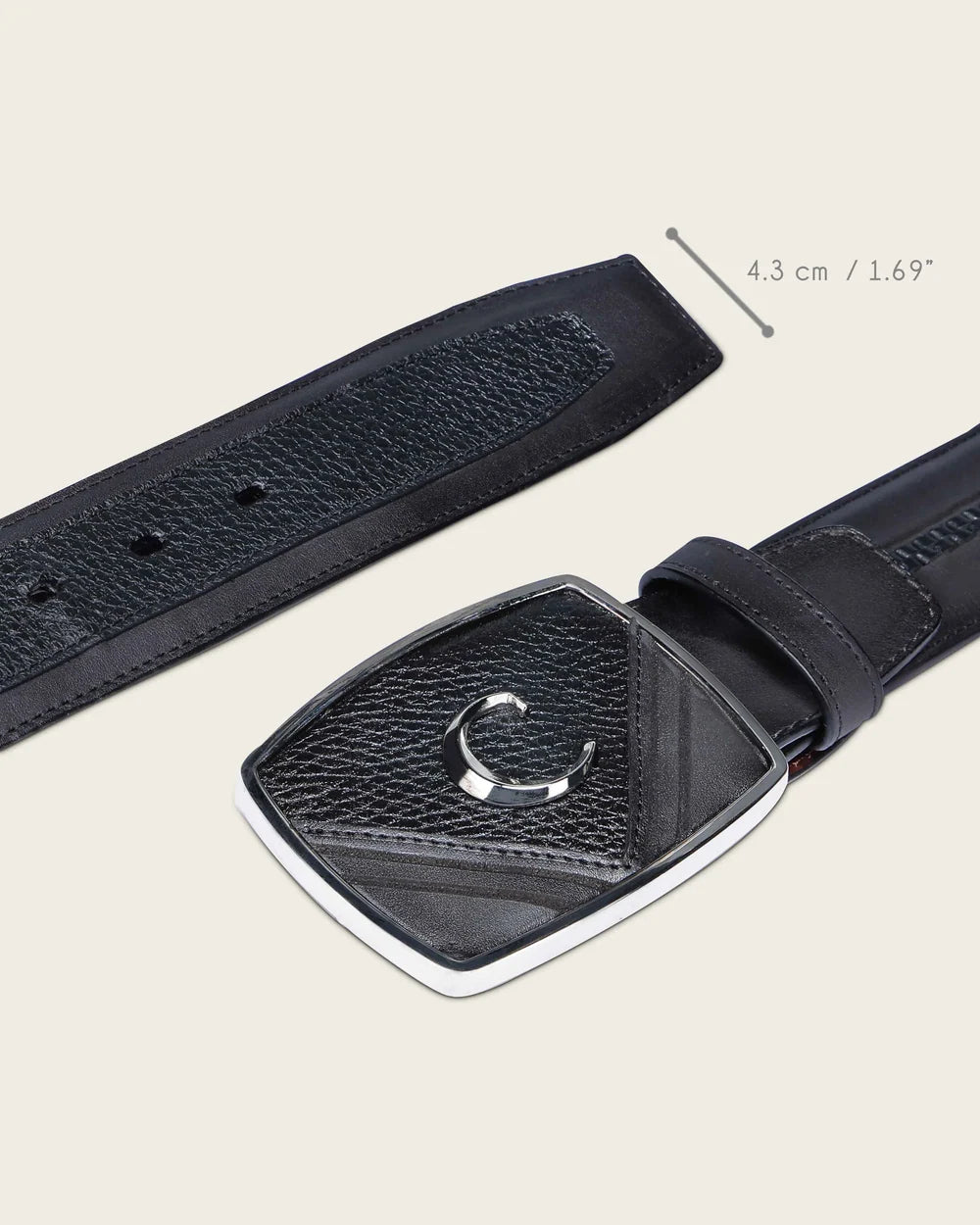 Cuadra Black Deer Cowboy Belt