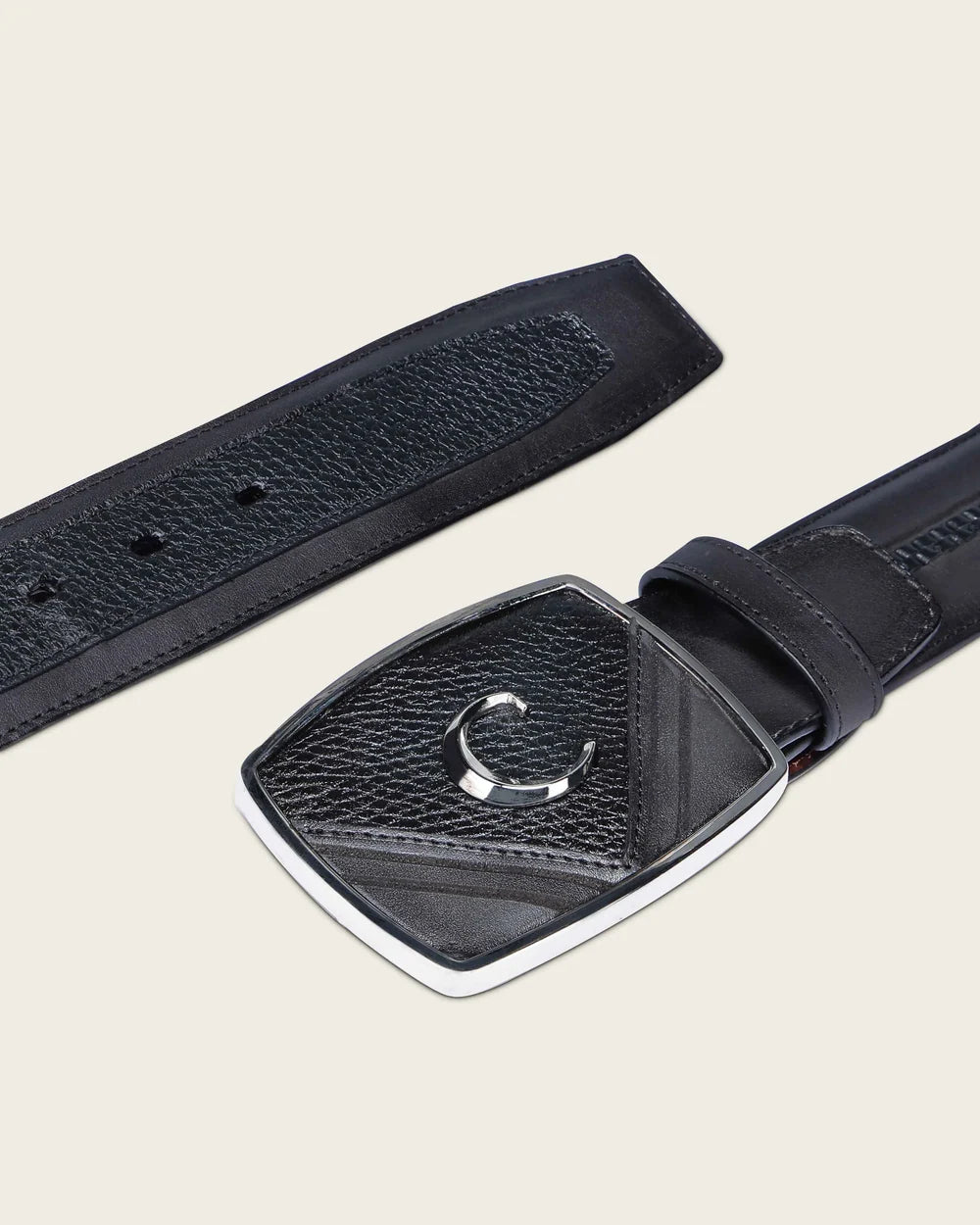 Cuadra Black Deer Cowboy Belt