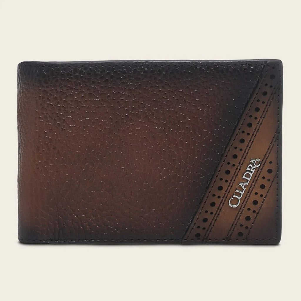 Cuadra Honey Brown Geniune Deer/Bovine Leather Bifold Wallet - BC038VE/DU715