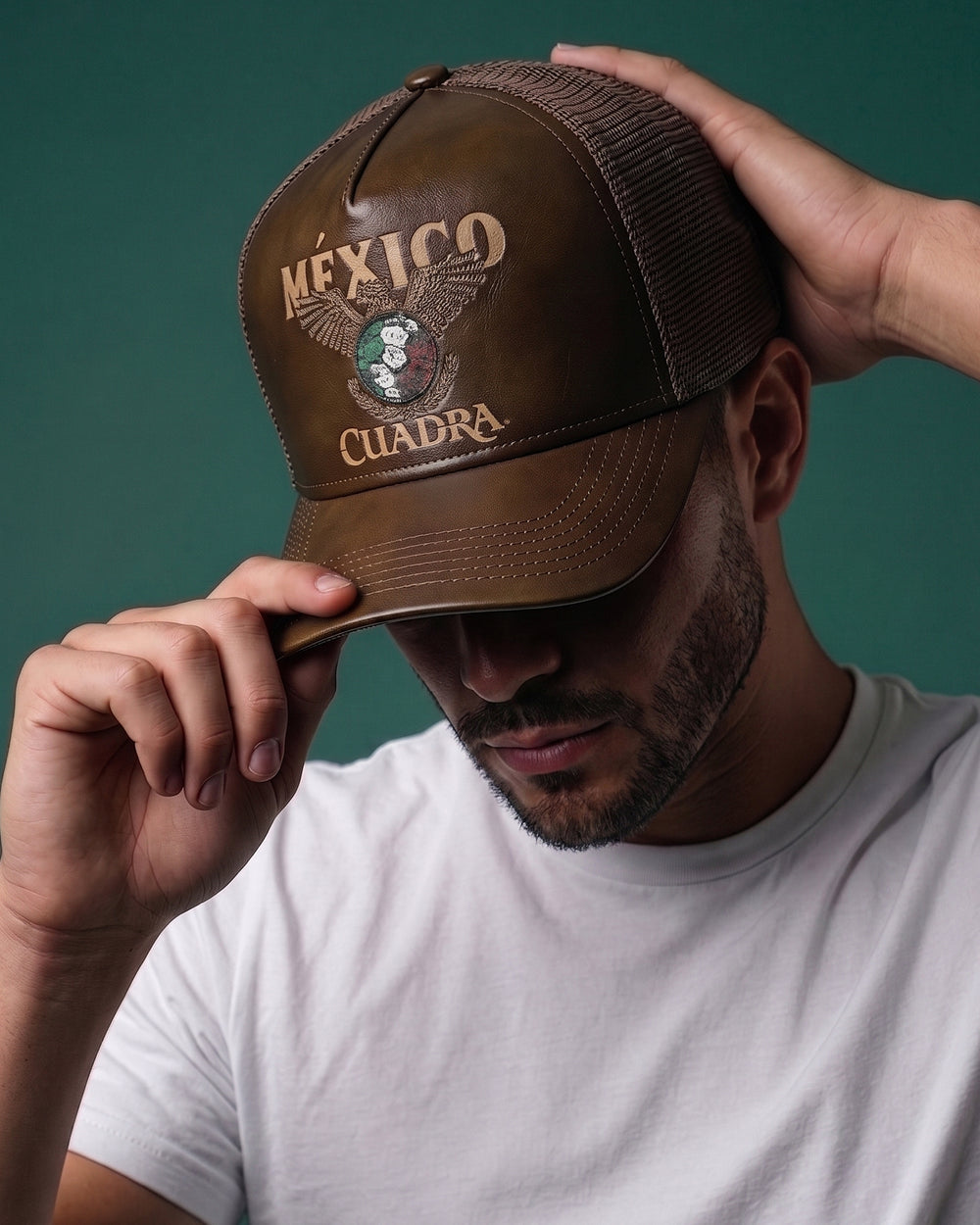 World Cup Edition Mexico 2026 Men’s Leather Cap In Brown