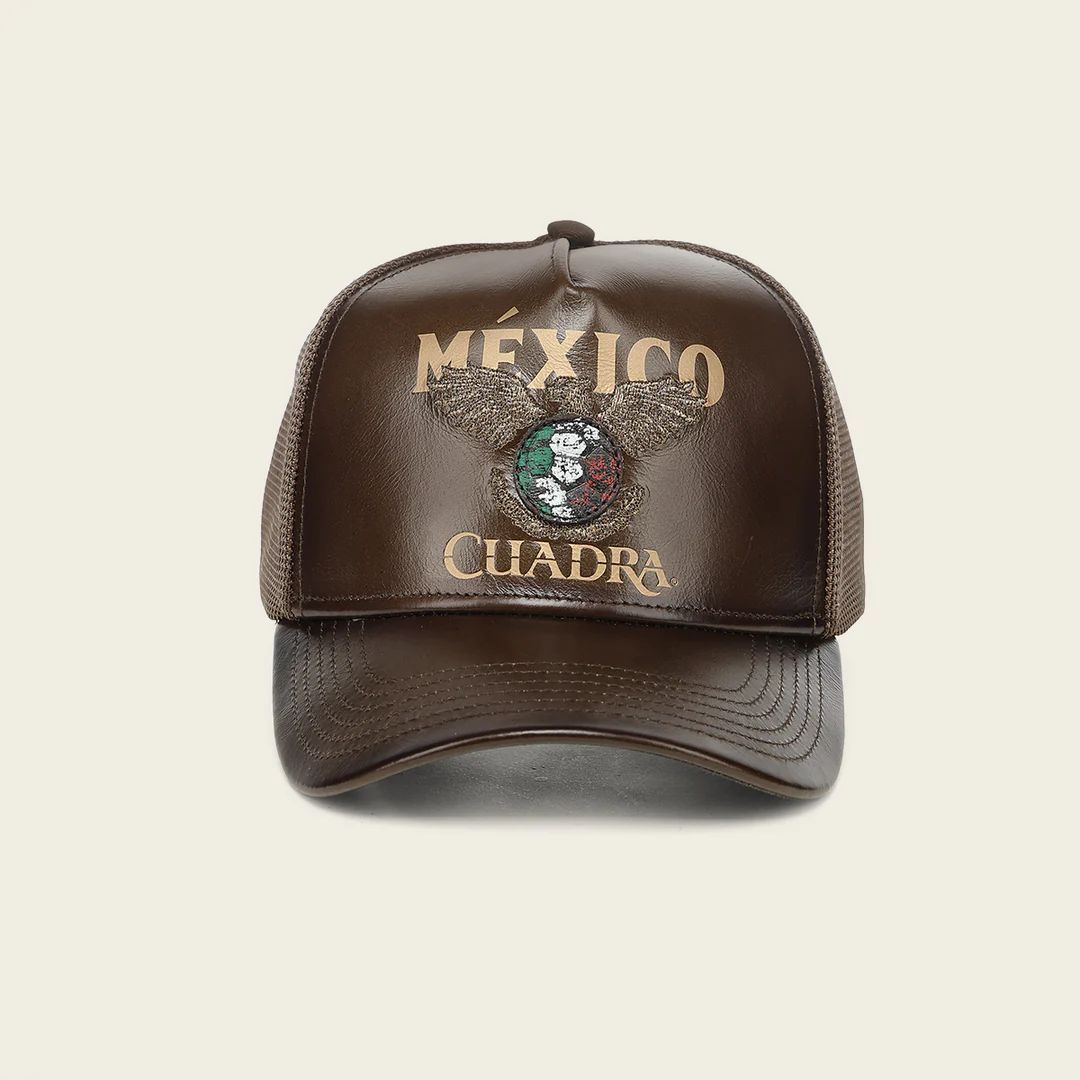 World Cup Edition Mexico 2026 Men’s Leather Cap In Brown