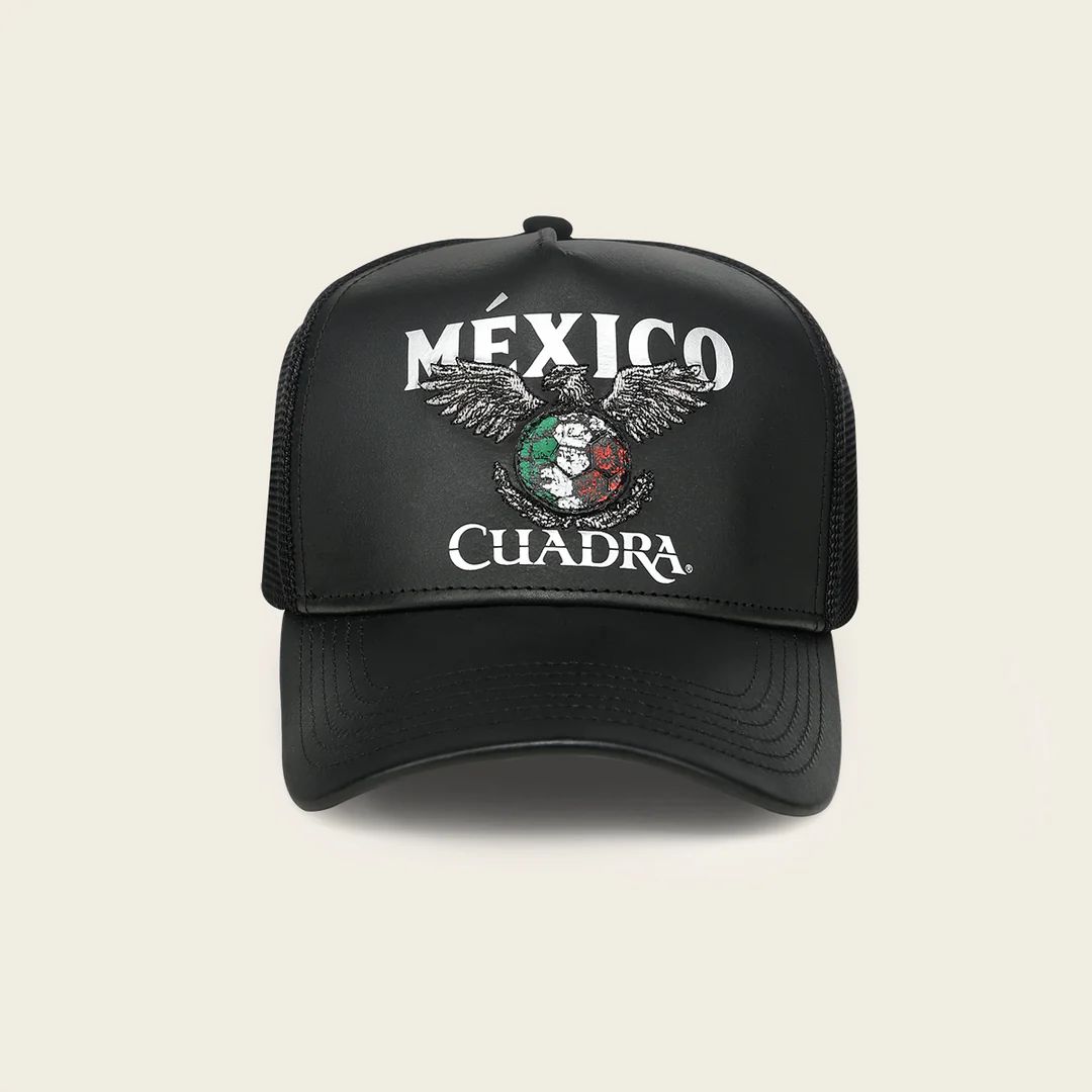 World Cup Edition Mexico 2026 Men’s Leather Cap In Black