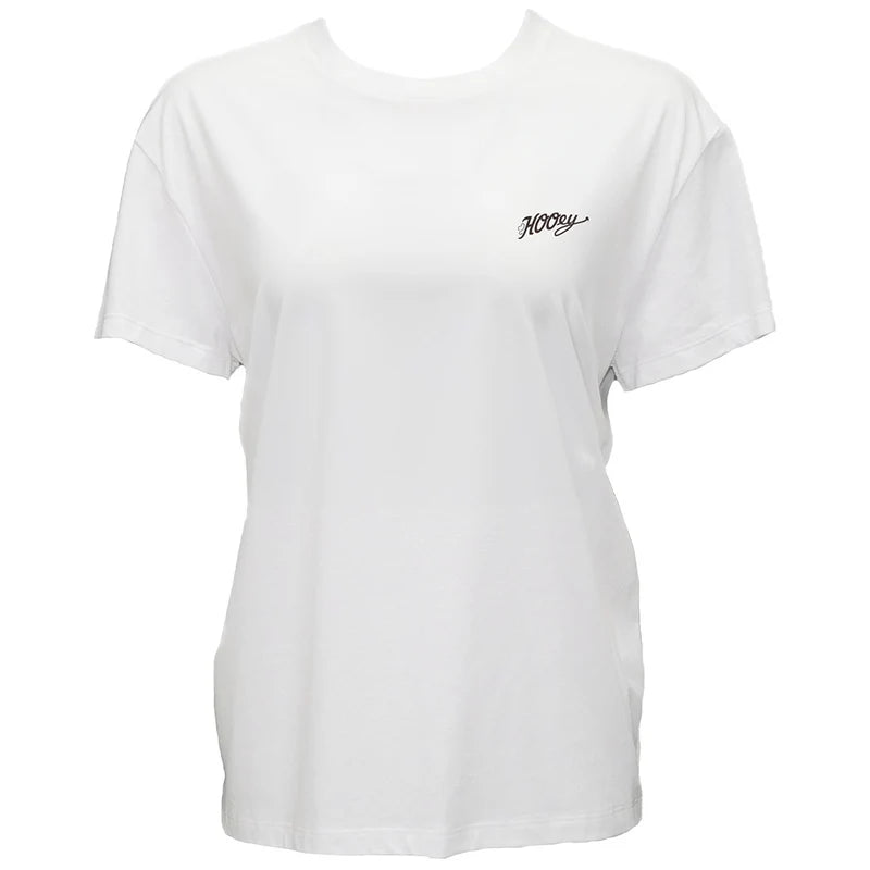 HOOEY Women's "Concho" T-shirt Cream w/Tan & Brown Logo