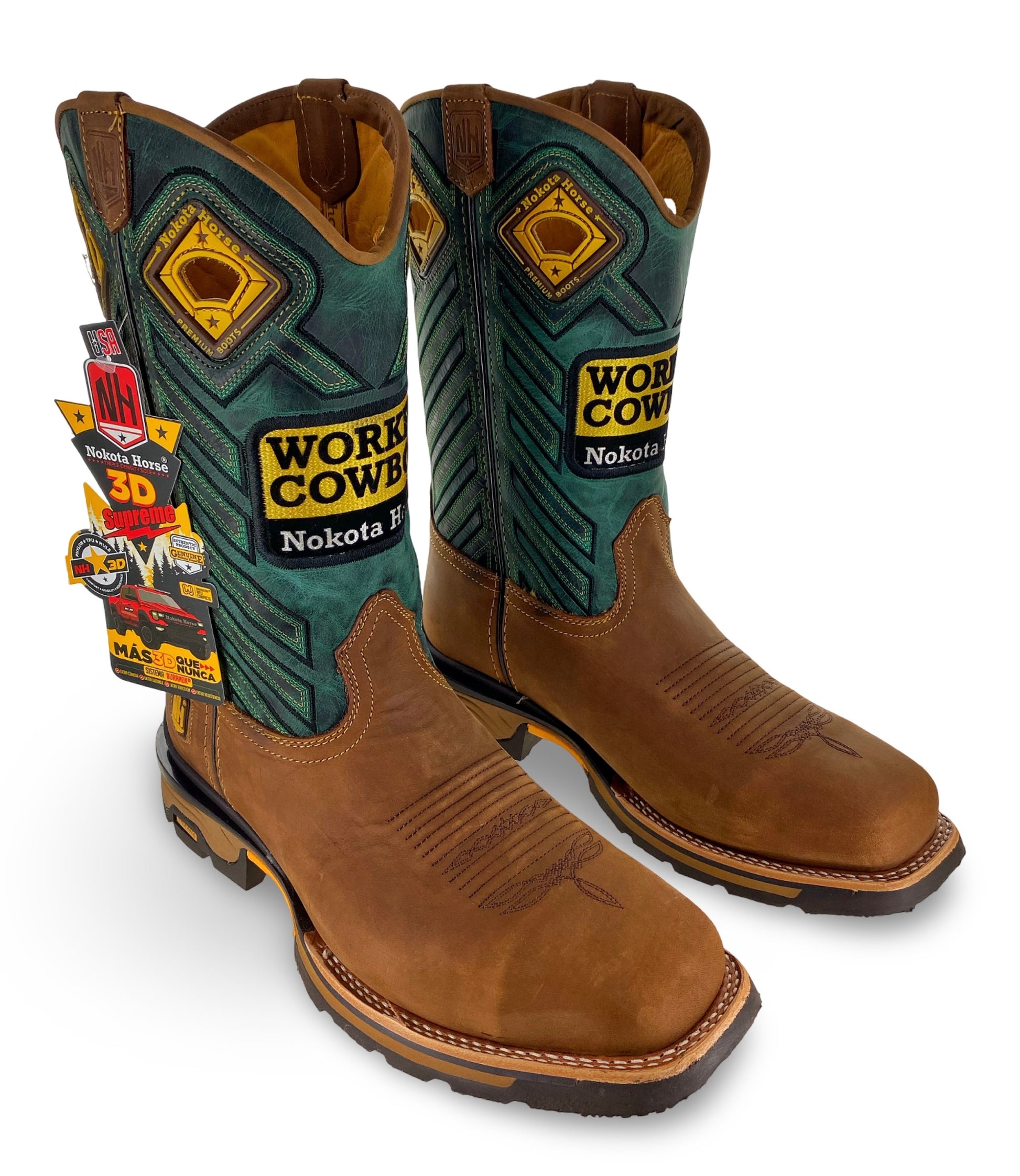 Nokota Horse Mens Campell 25 Crazy H Miel Stl Toe