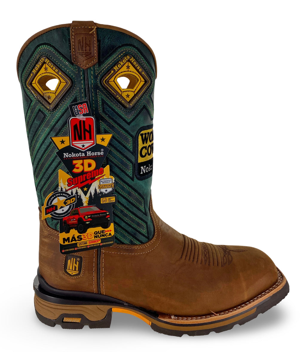 Nokota Horse Mens Campell 25 Crazy H Miel Stl Toe