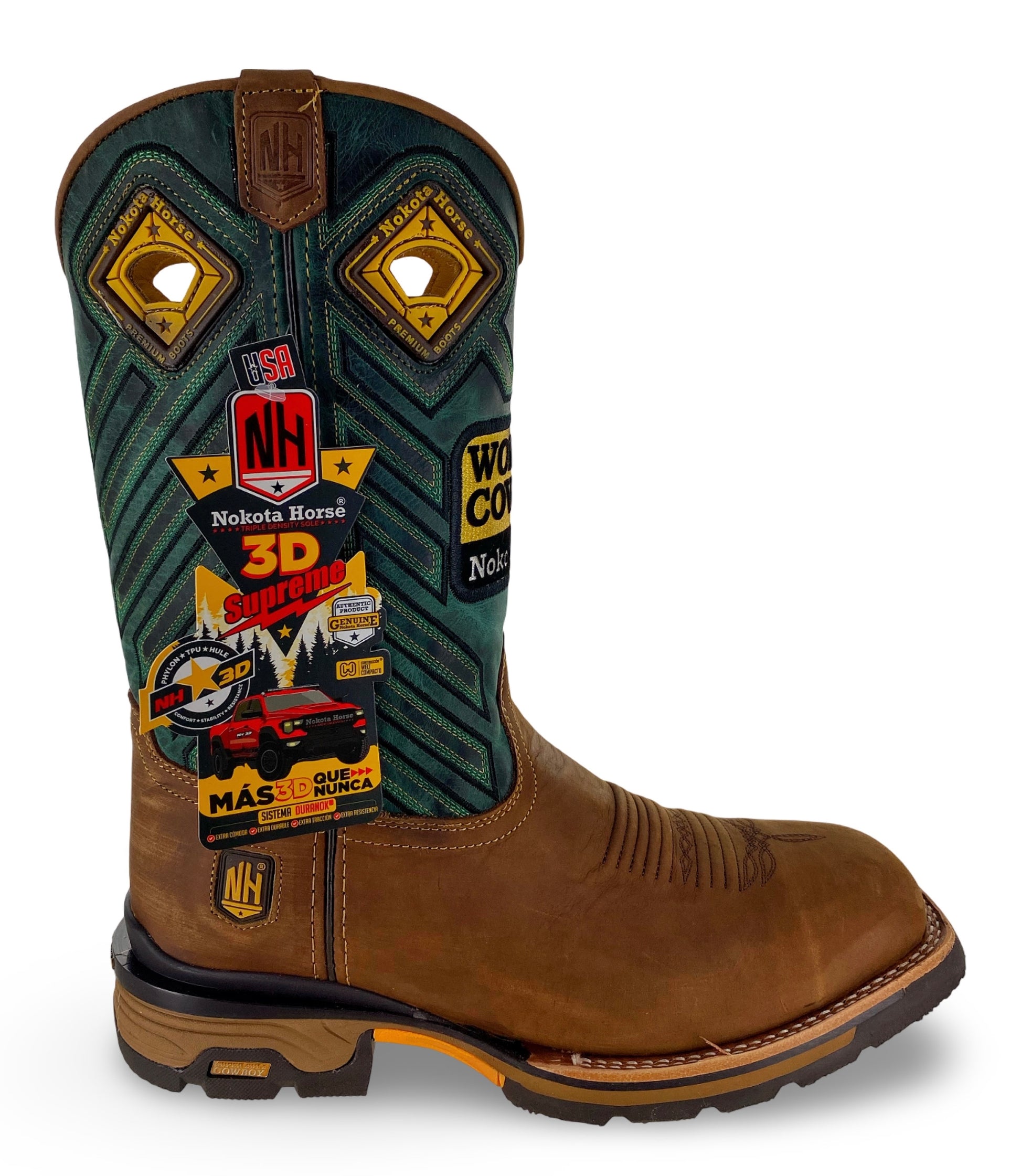 Nokota Horse Mens Campell 25 Crazy H Miel Stl Toe