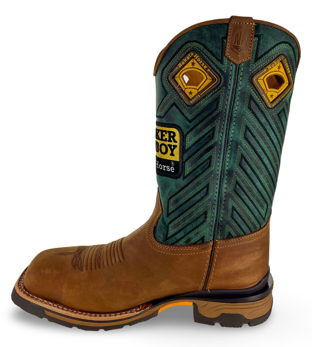 Nokota Horse Mens Campell 25 Crazy H Miel Stl Toe