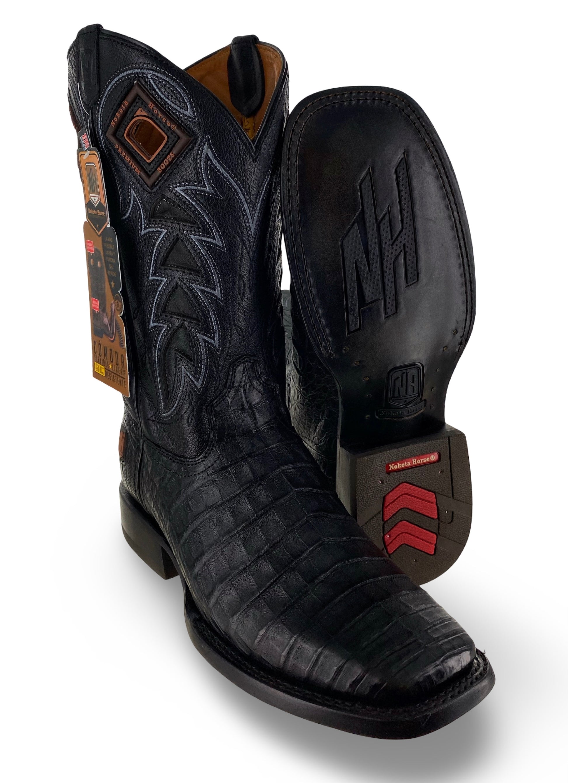 Nokota Horse Mens McCarthy 18 Orig Coco Belly Negro