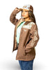 Lost Calf Heather Brown Aztec Unisex Jacket