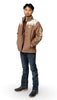 Lost Calf Heather Brown Aztec Unisex Jacket