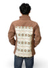Lost Calf Heather Brown Aztec Unisex Jacket