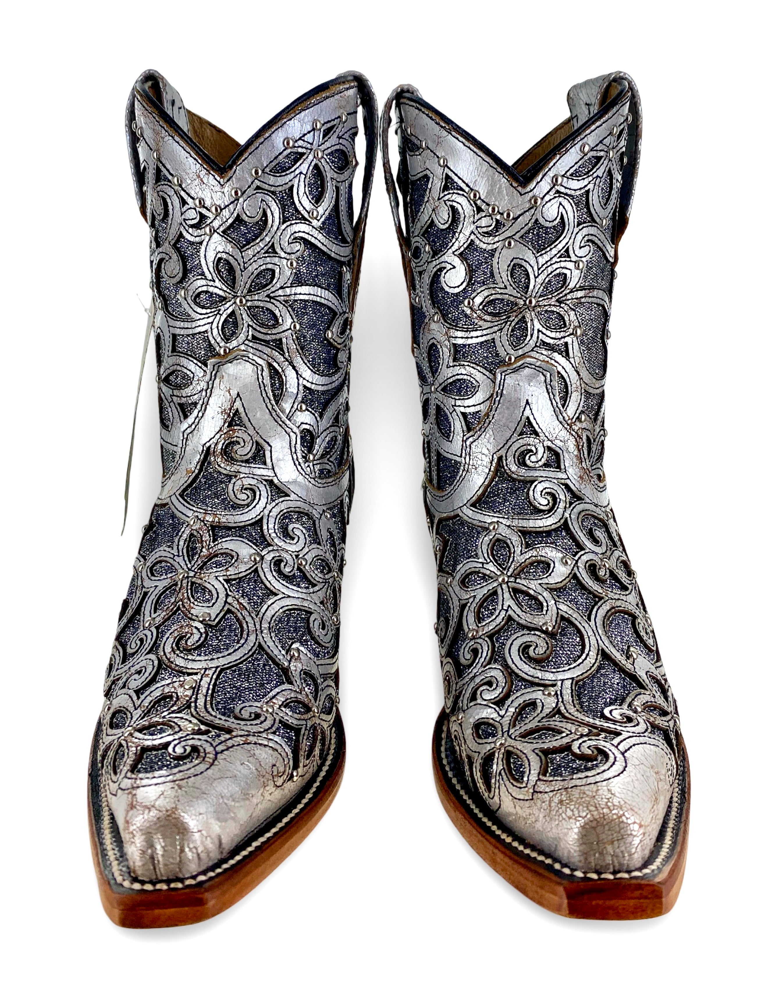 Reywelt Women's 890 Elsa Craquelado Plata L-51203