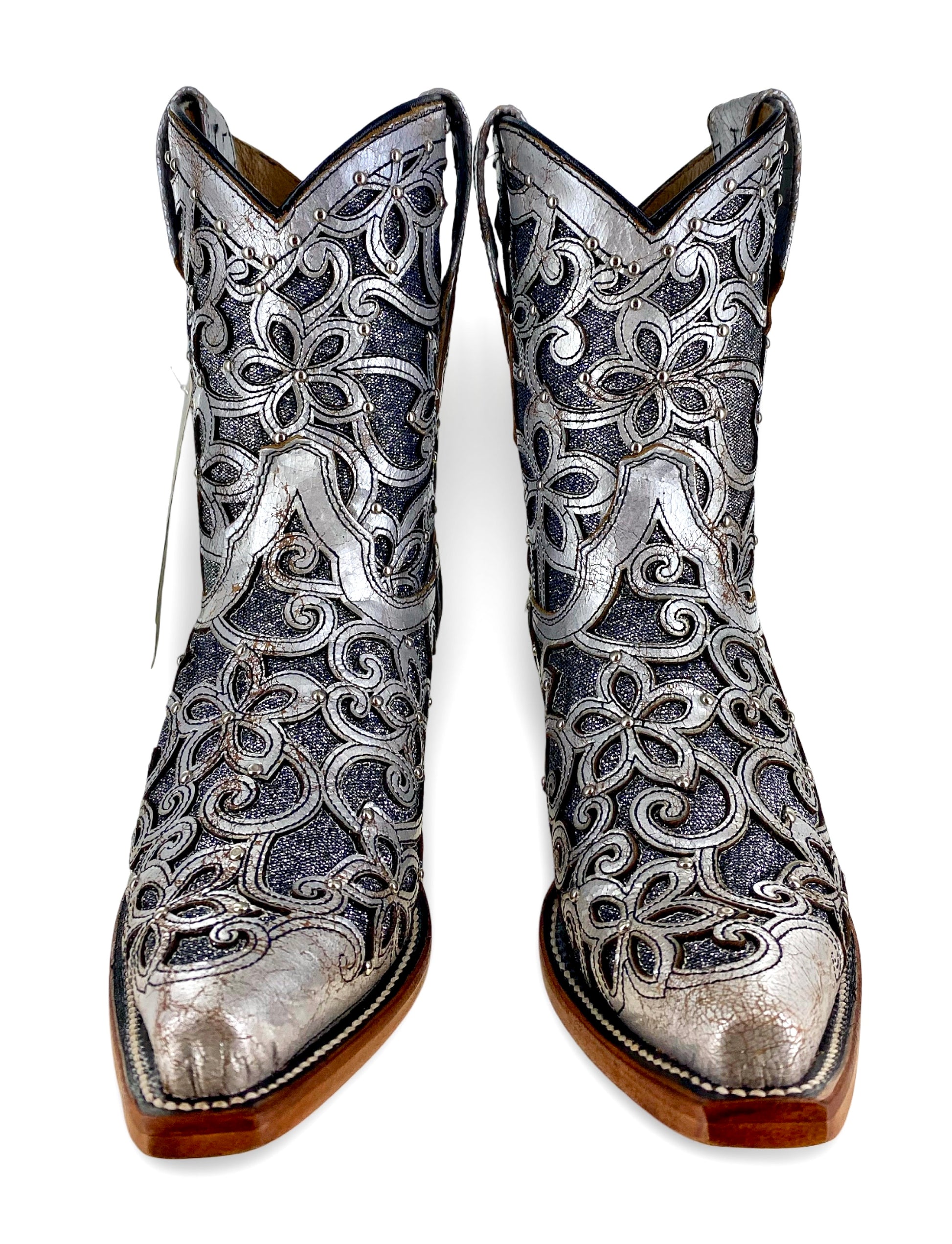 Reywelt Women's 890 Elsa Craquelado Plata L-51203