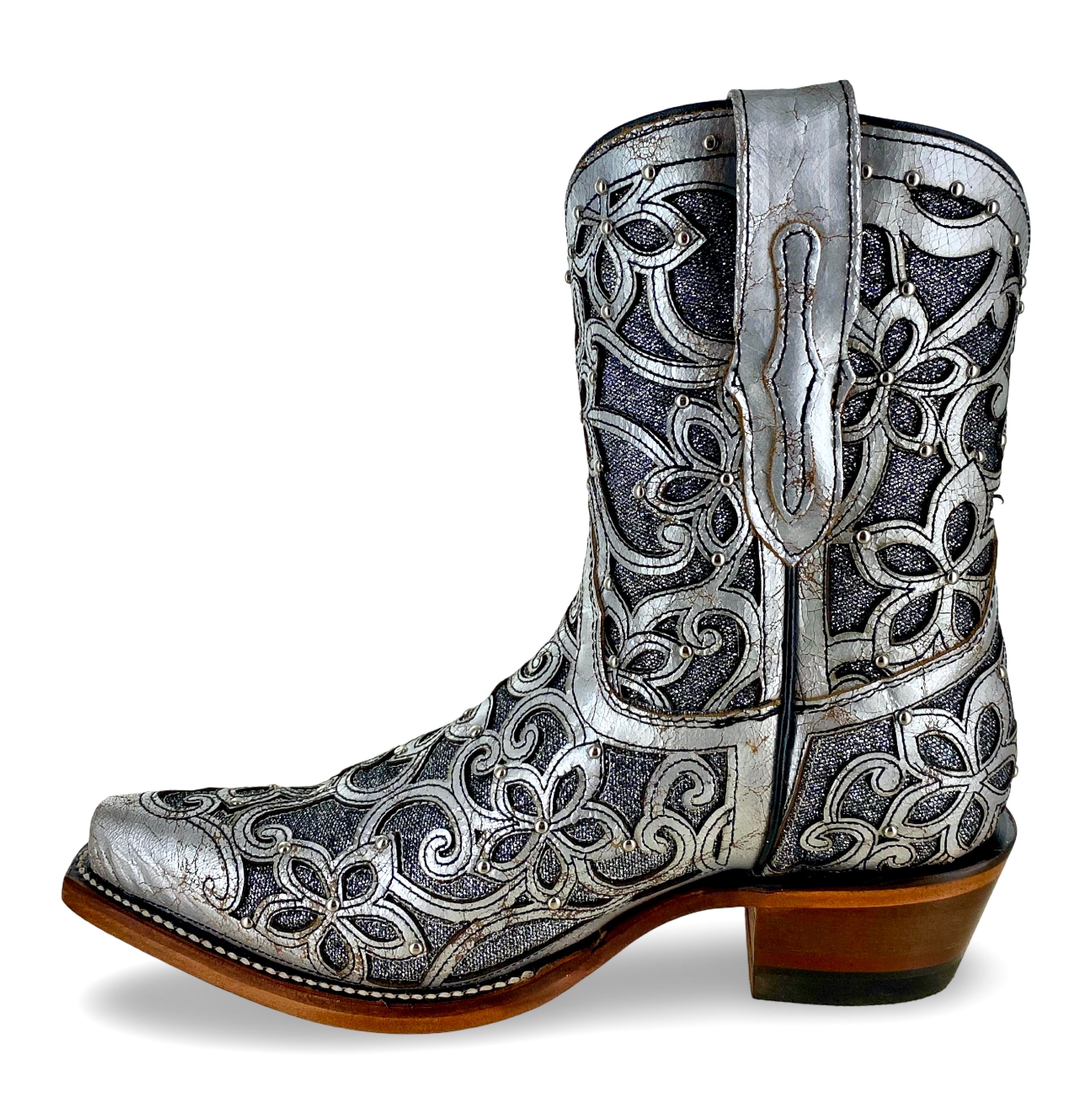 Reywelt Women's 890 Elsa Craquelado Plata L-51203