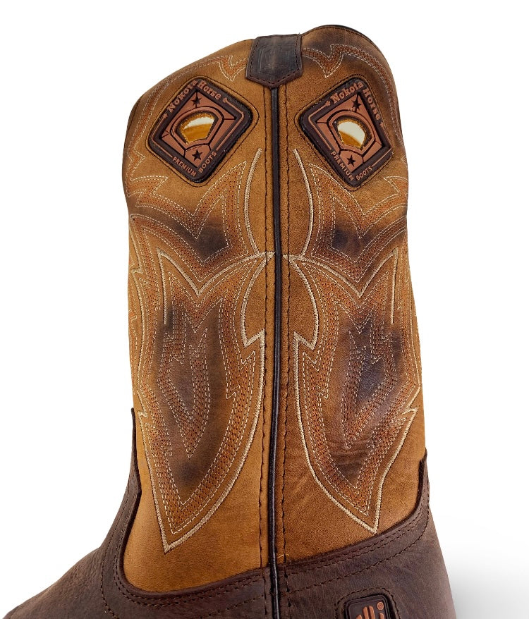 Nokota Horse Mens Yuma 18 Bisonte Tinker Choco