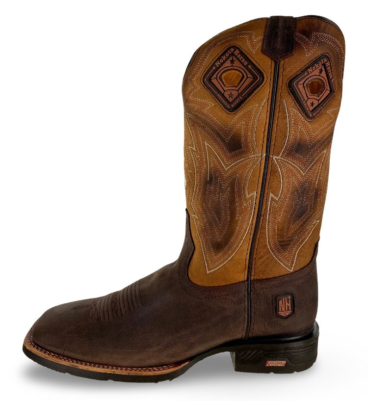 Nokota Horse Mens Yuma 18 Bisonte Tinker Choco