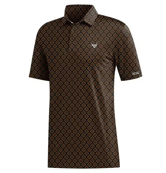 Lost Calf Men's Ebony Performance Polo