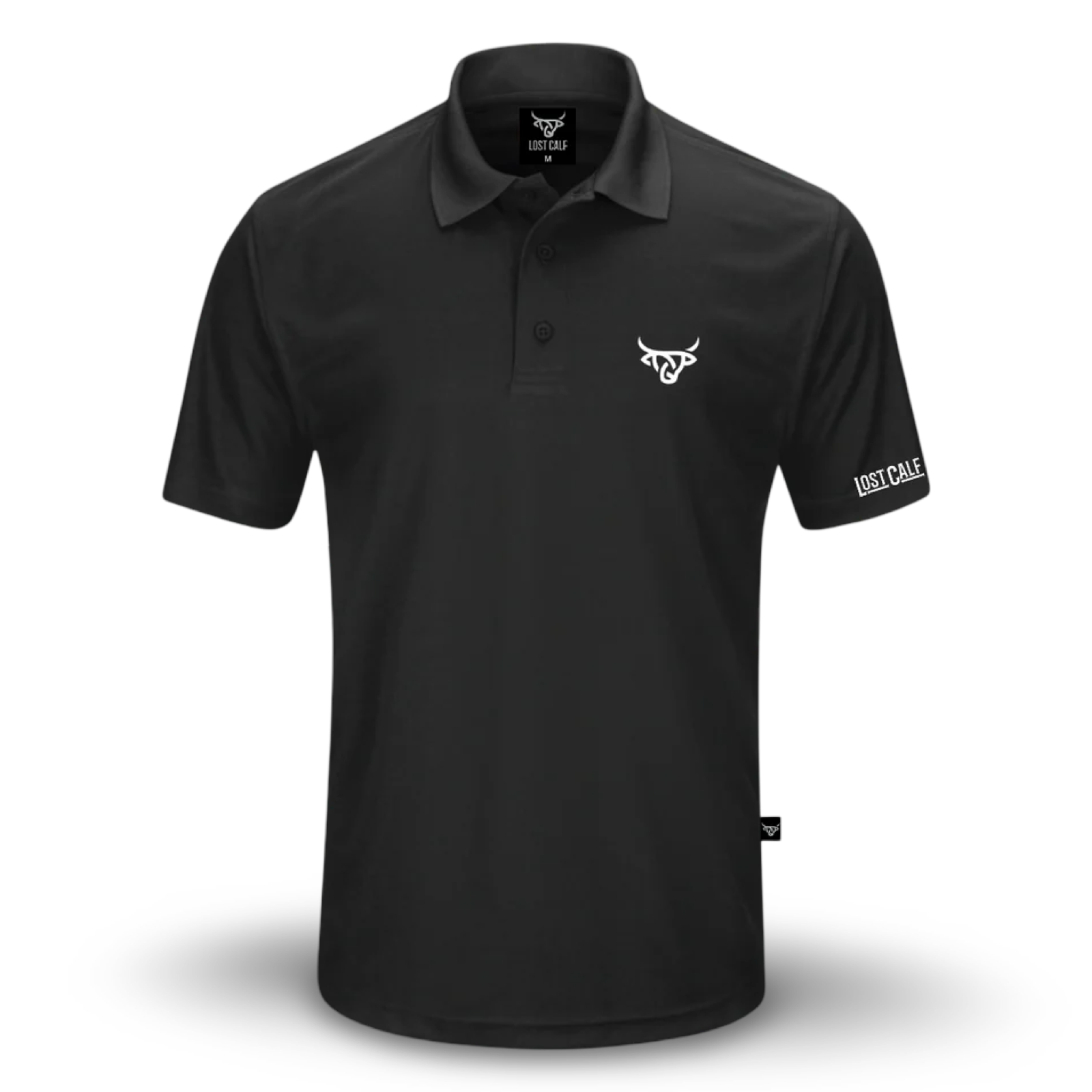 Lost Calf Men's Black Polo