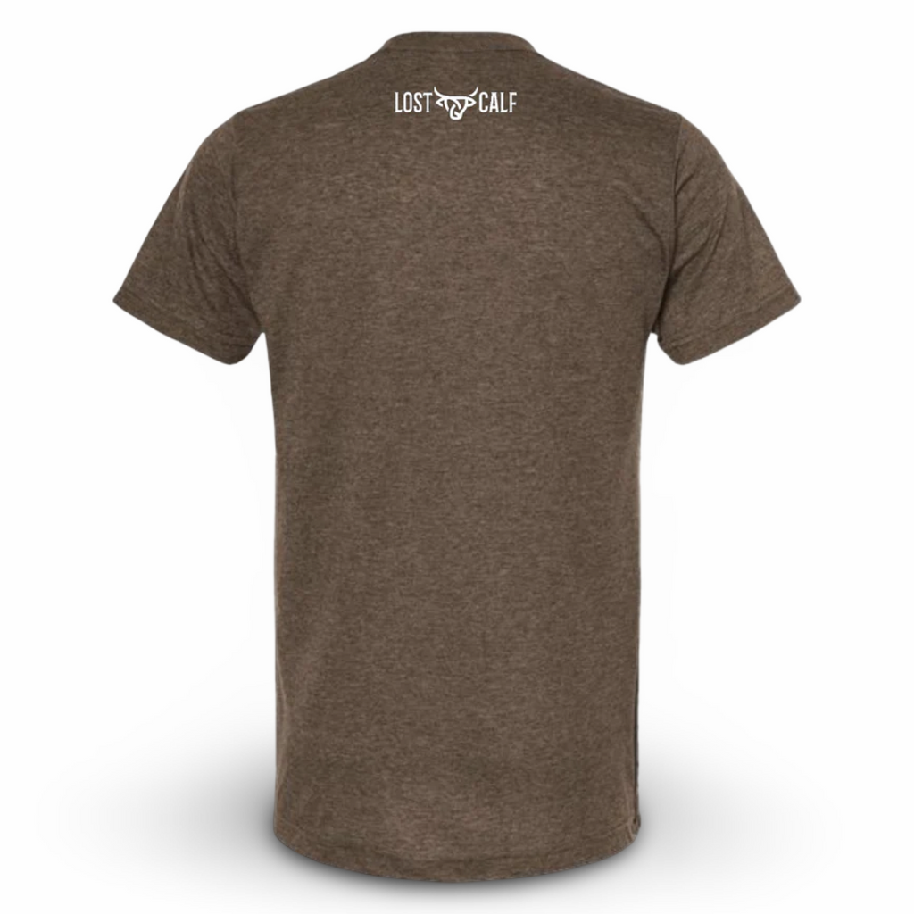 Lost Calf Angus Tee Brown Unisex