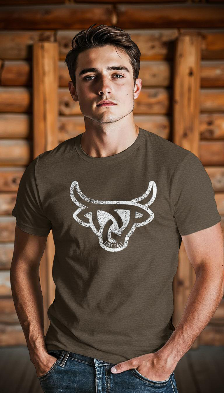Lost Calf Angus Tee Brown Unisex