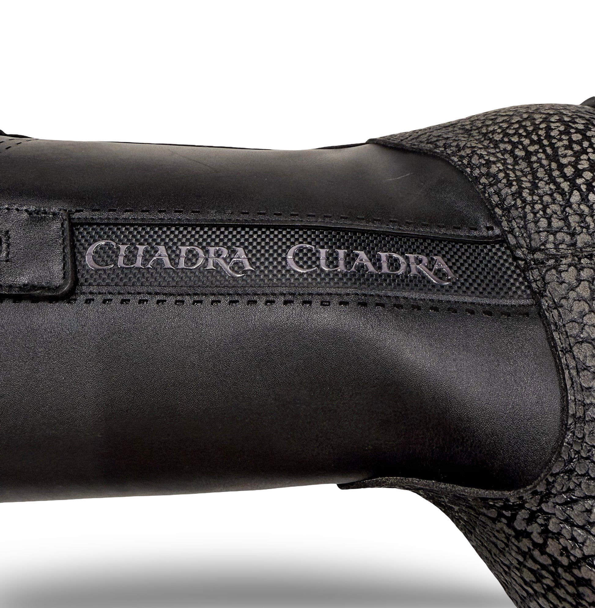 Cuadra Mens Grey Black American Bison Boots 1J4KBN