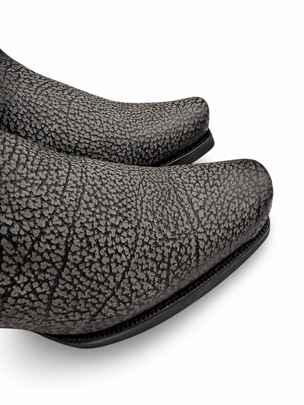 Cuadra Mens Grey Black American Bison Boots 1J4KBN