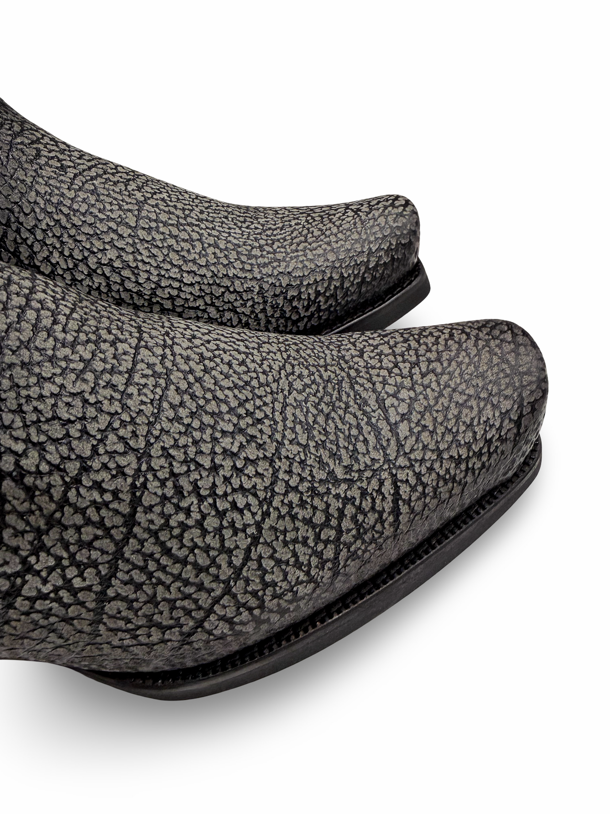 Cuadra Mens Grey Black American Bison Boots 1J4KBN