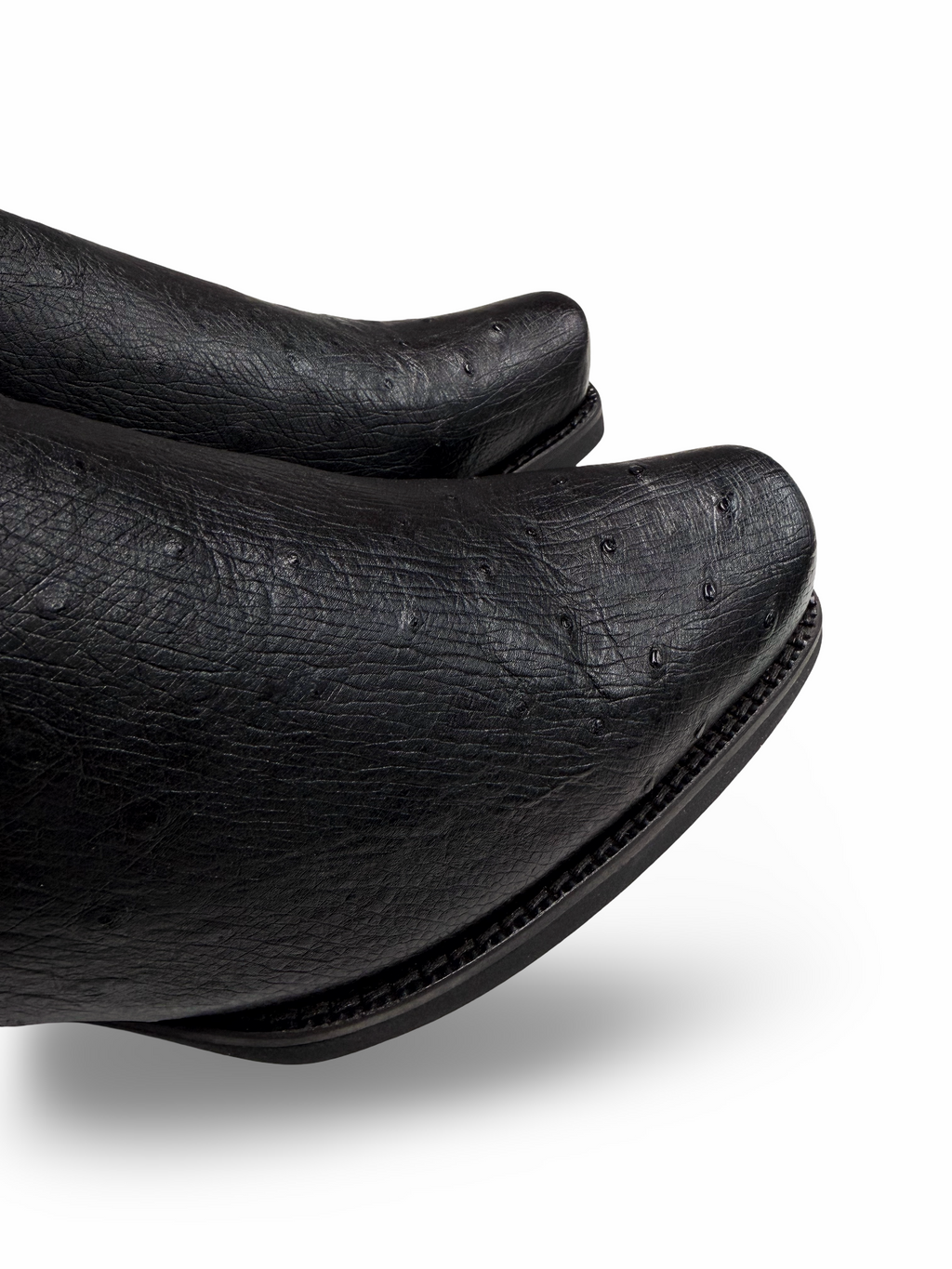 Cuadra Men's Black Ostrich Belly Boots 1J4KAB