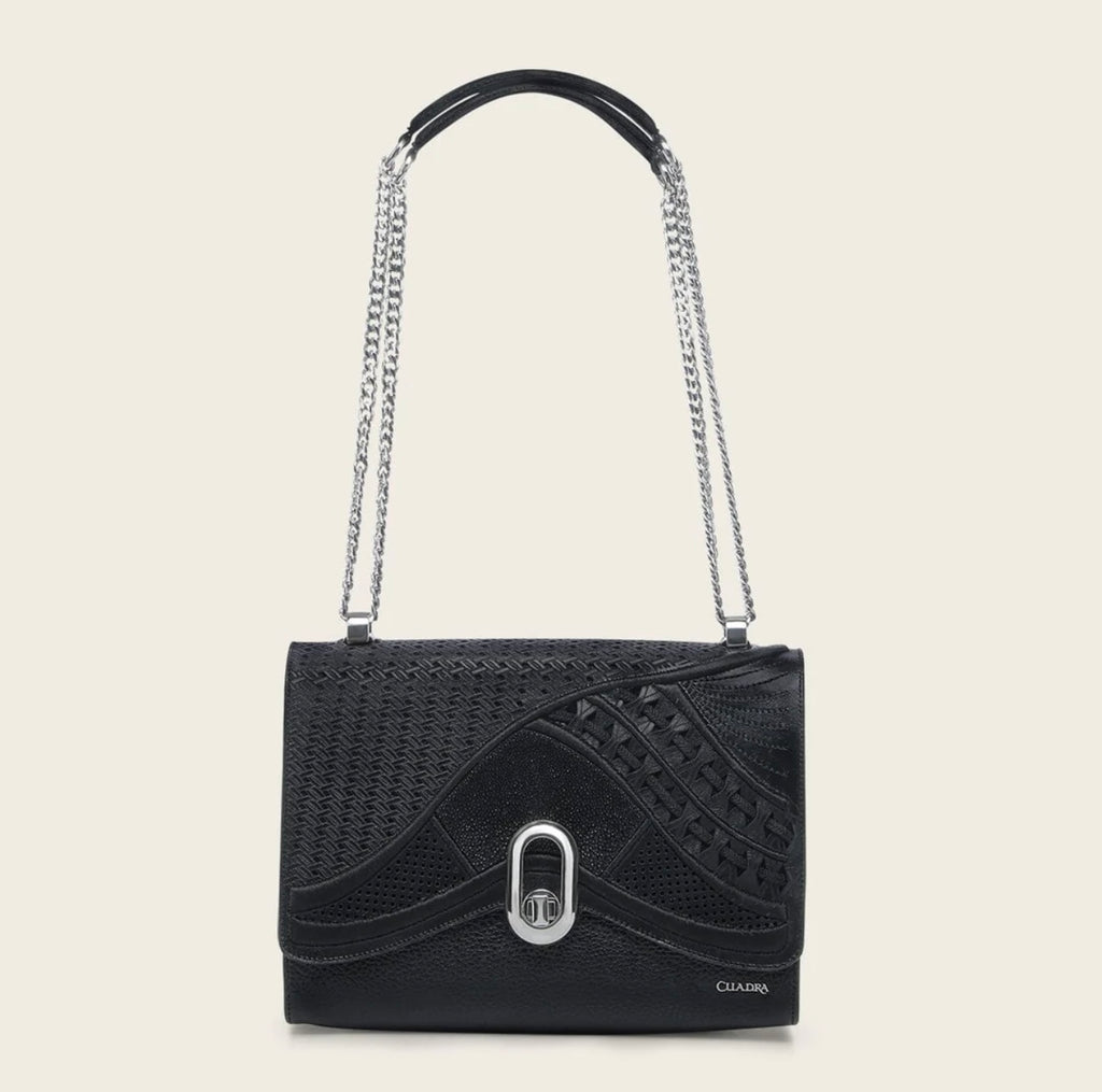 CUADRA | Women's Black Genuine Stingray Leather BOD2OMA
