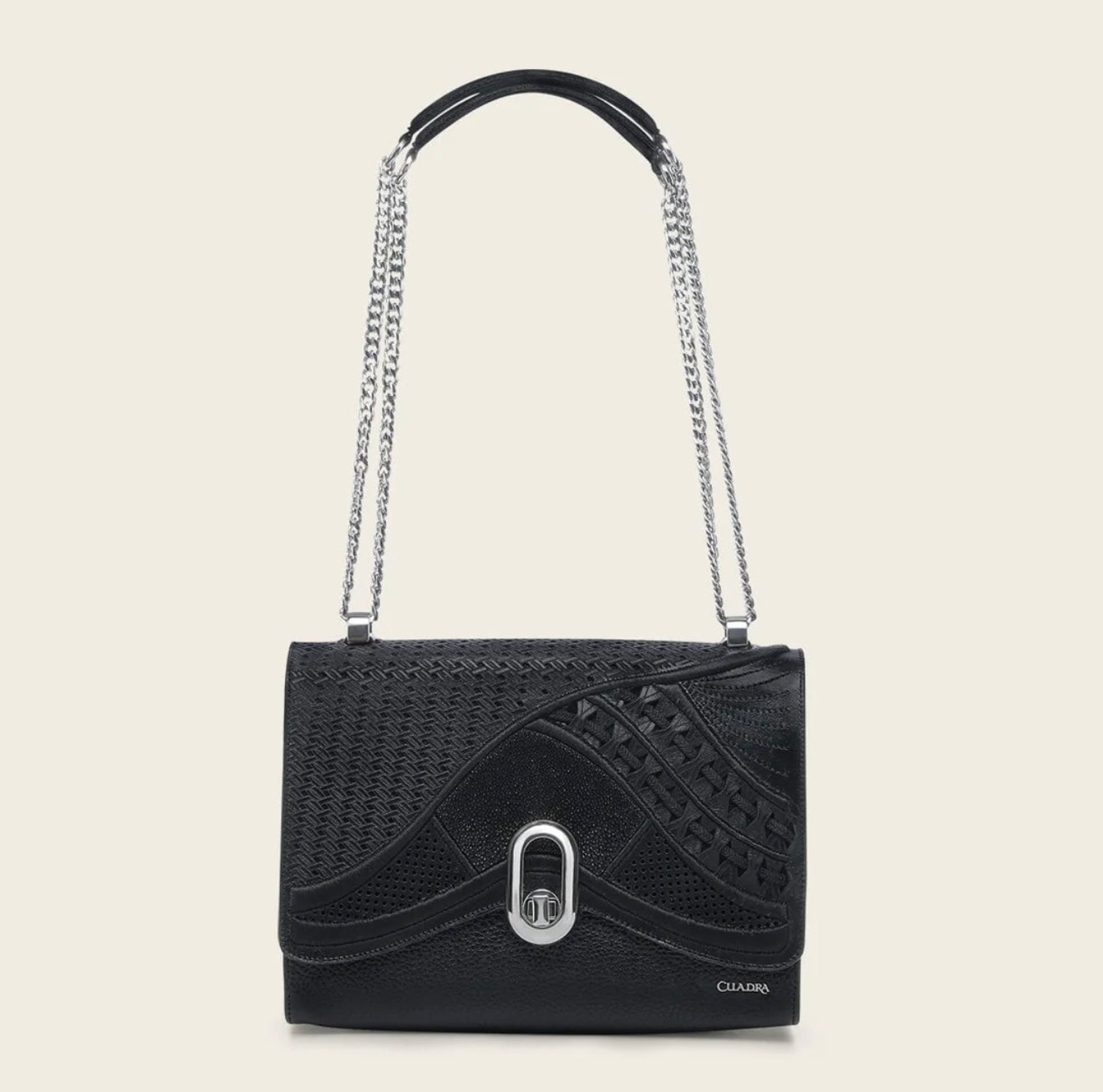 CUADRA | Women's Black Genuine Stingray Leather BOD2OMA