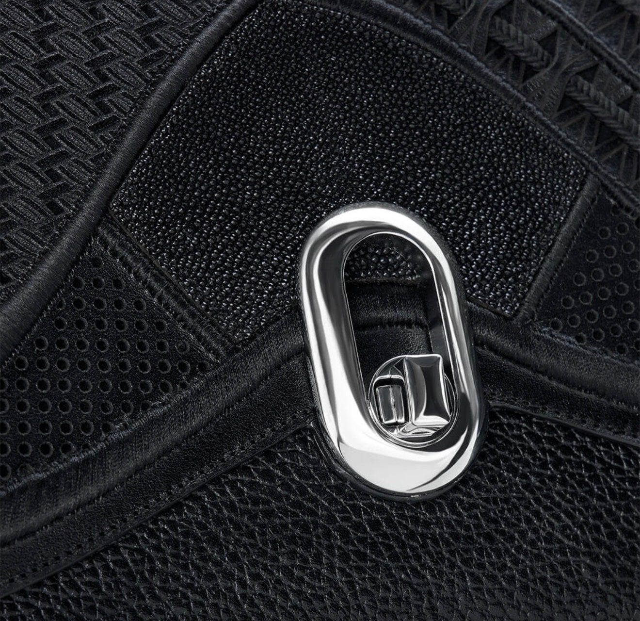 CUADRA | Women's Black Genuine Stingray Leather BOD2OMA