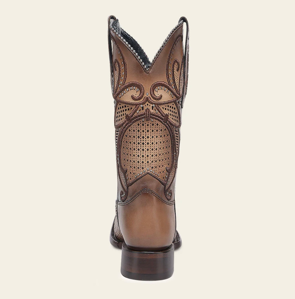 Cuadra Women's Brown Bovine Leather Rodeo Boots 1F3WRS