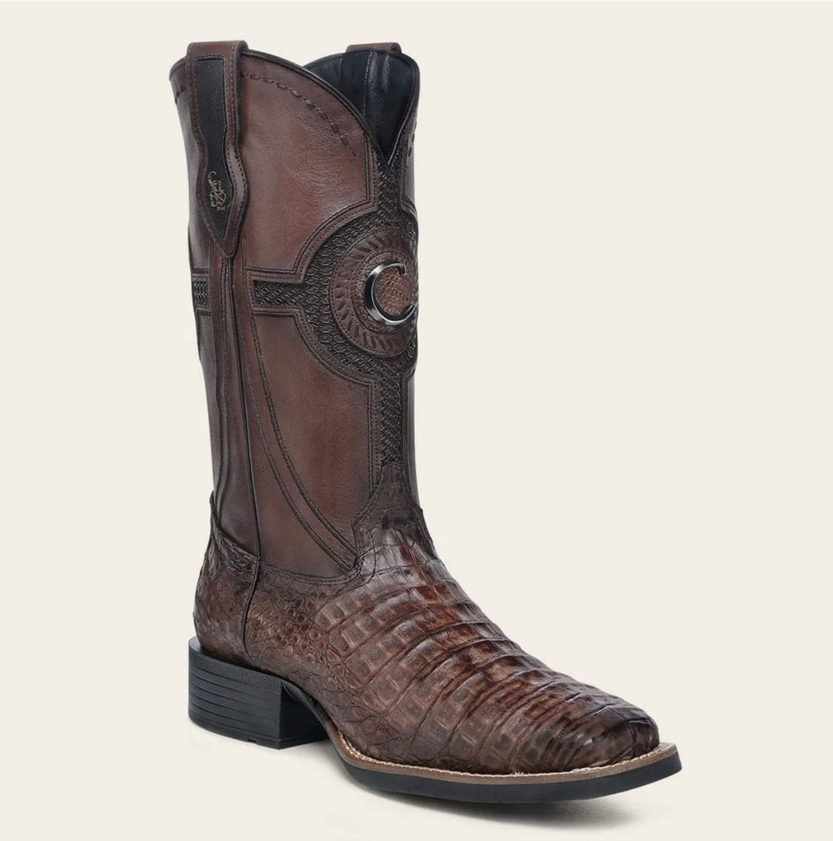 Cuadra Genuine Belly Caiman Honey Cowboy Boot for Men 3Z2YFY CU975-L