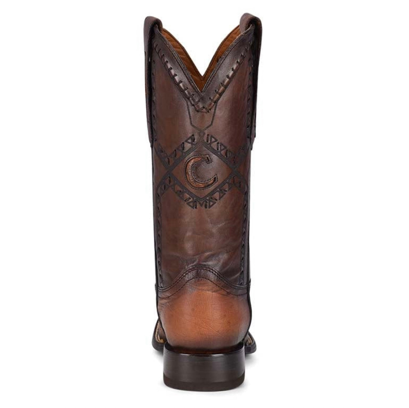 Cuadra Mens Ostrich Belly Flame Honey Boots 3Z01AB