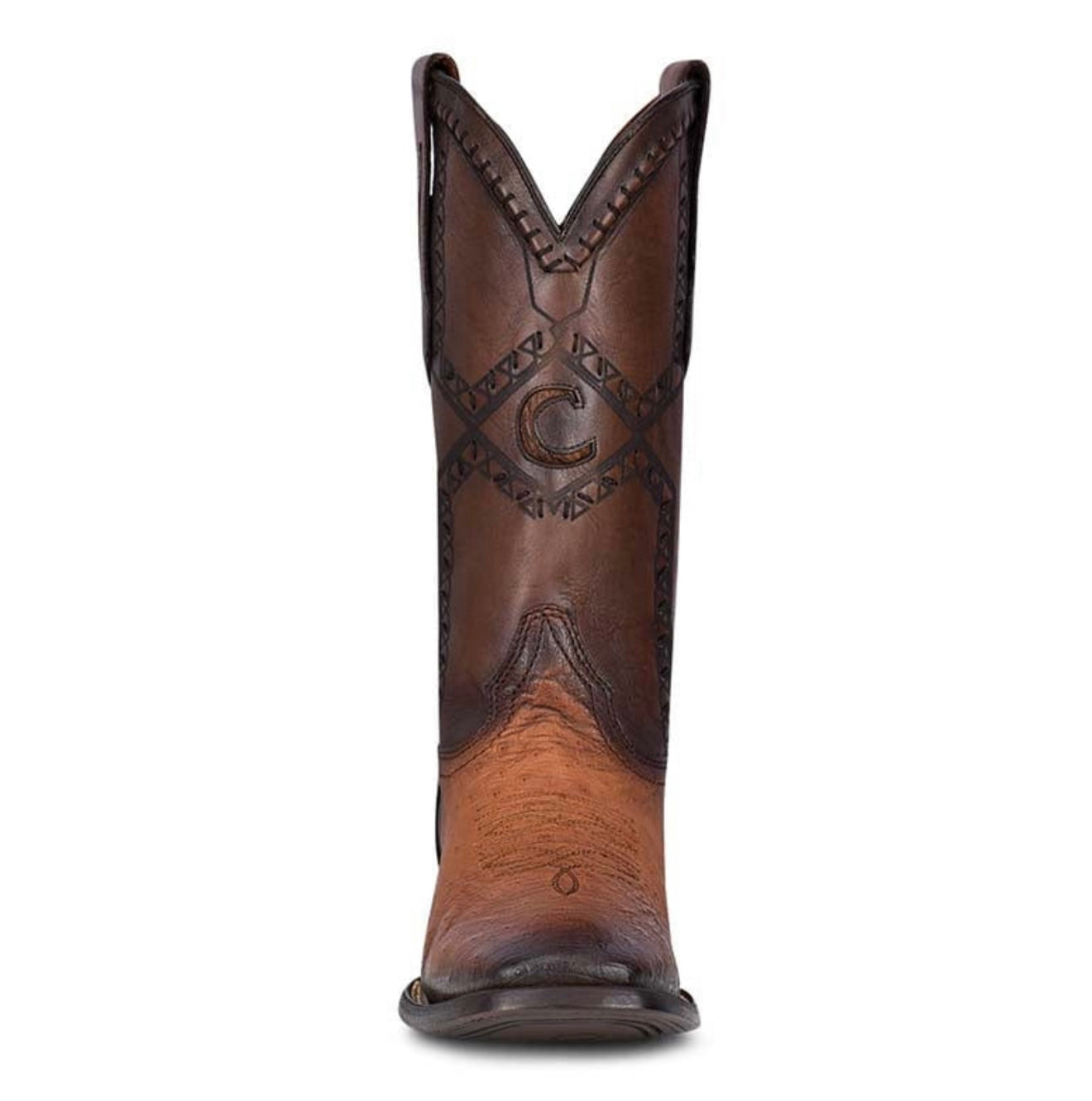 Cuadra Mens Ostrich Belly Flame Honey Boots 3Z01AB