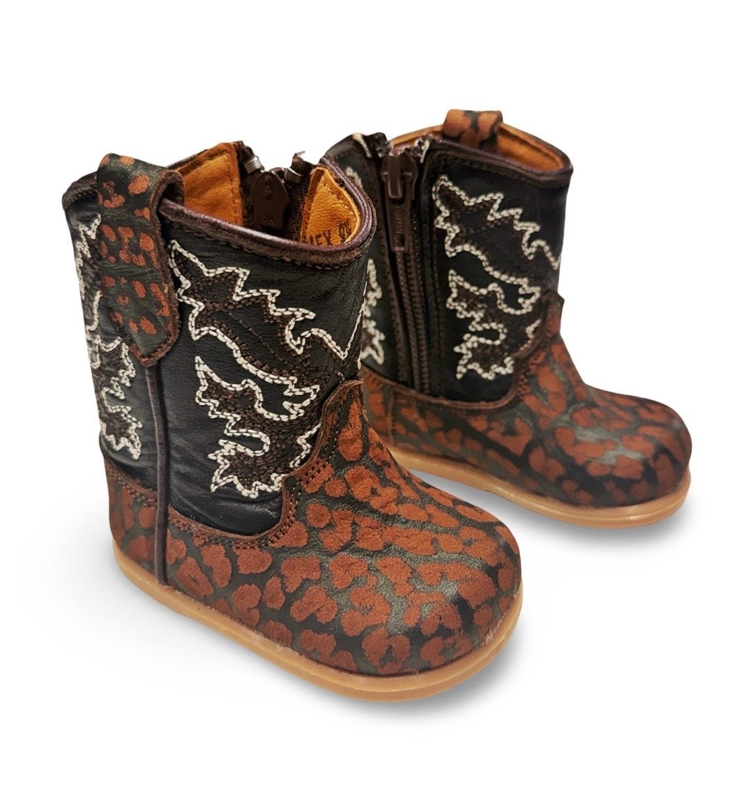 Genuine Leather Honey Bull Neck Toddler/Kids Boots