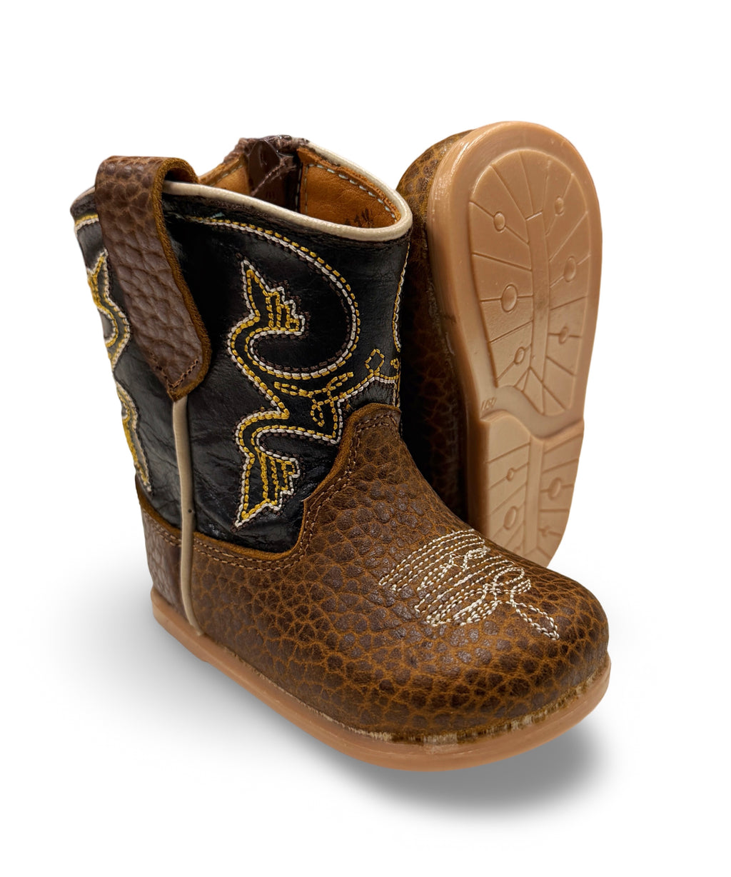 Genuine Leather Flother Bullneck Toddler/Kids Boots