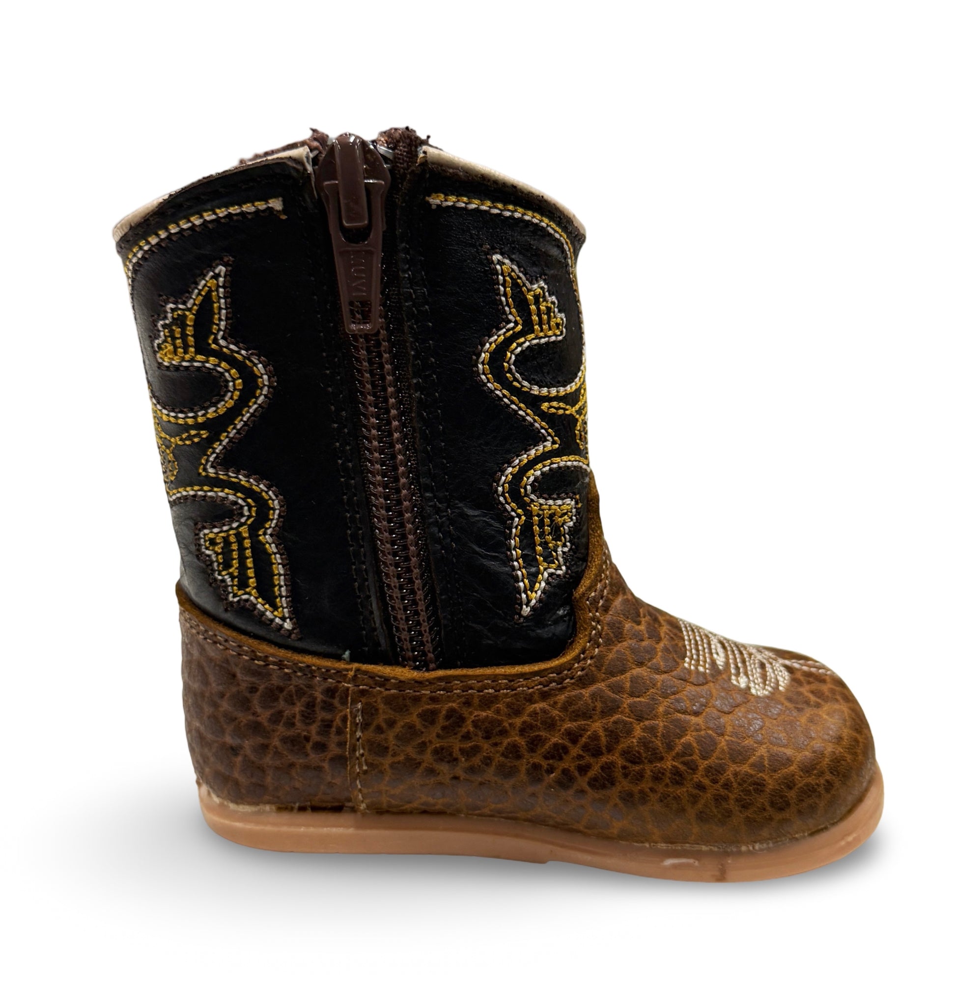 Genuine Leather Flother Bullneck Toddler/Kids Boots