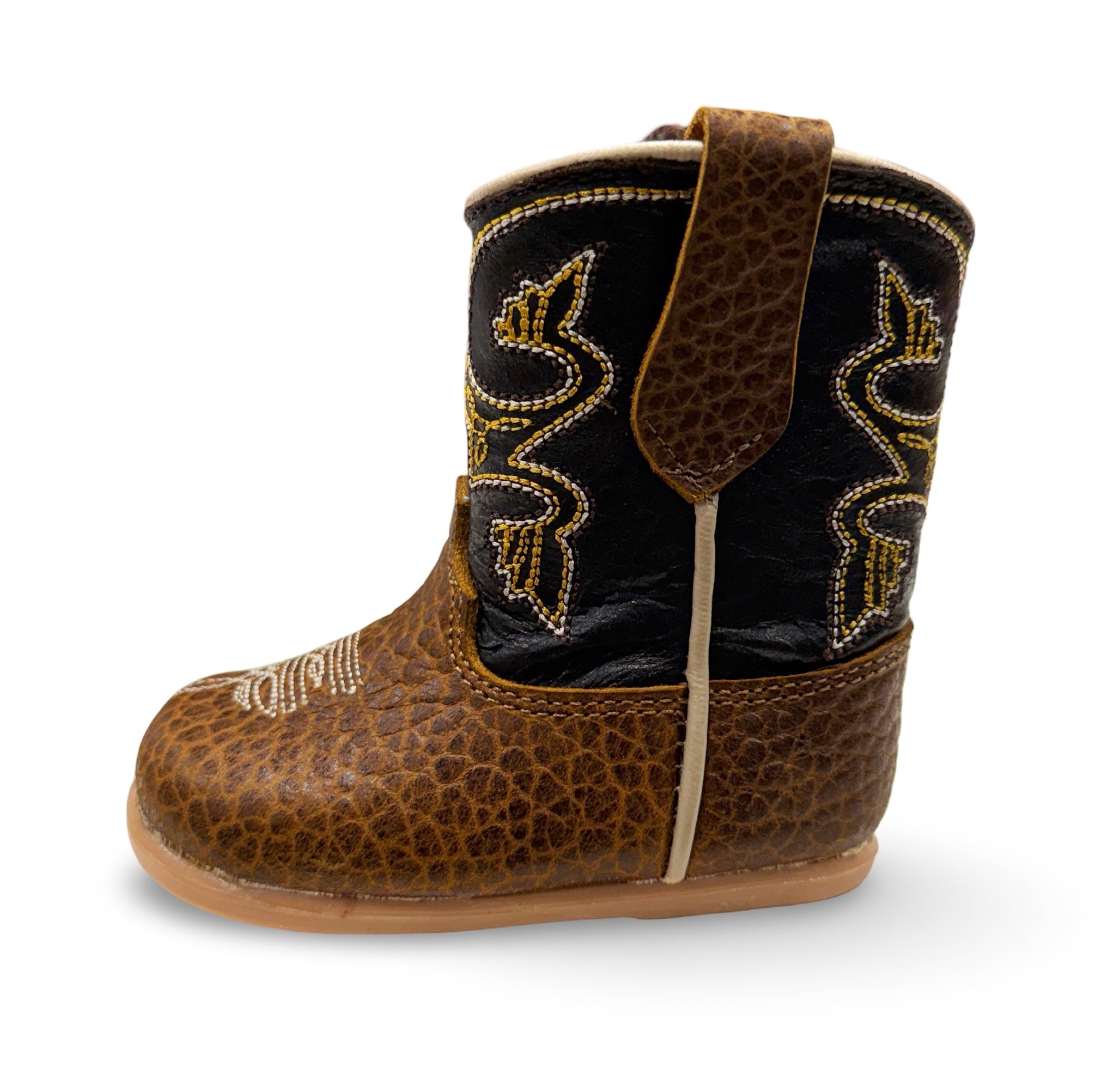 Genuine Leather Flother Bullneck Toddler/Kids Boots