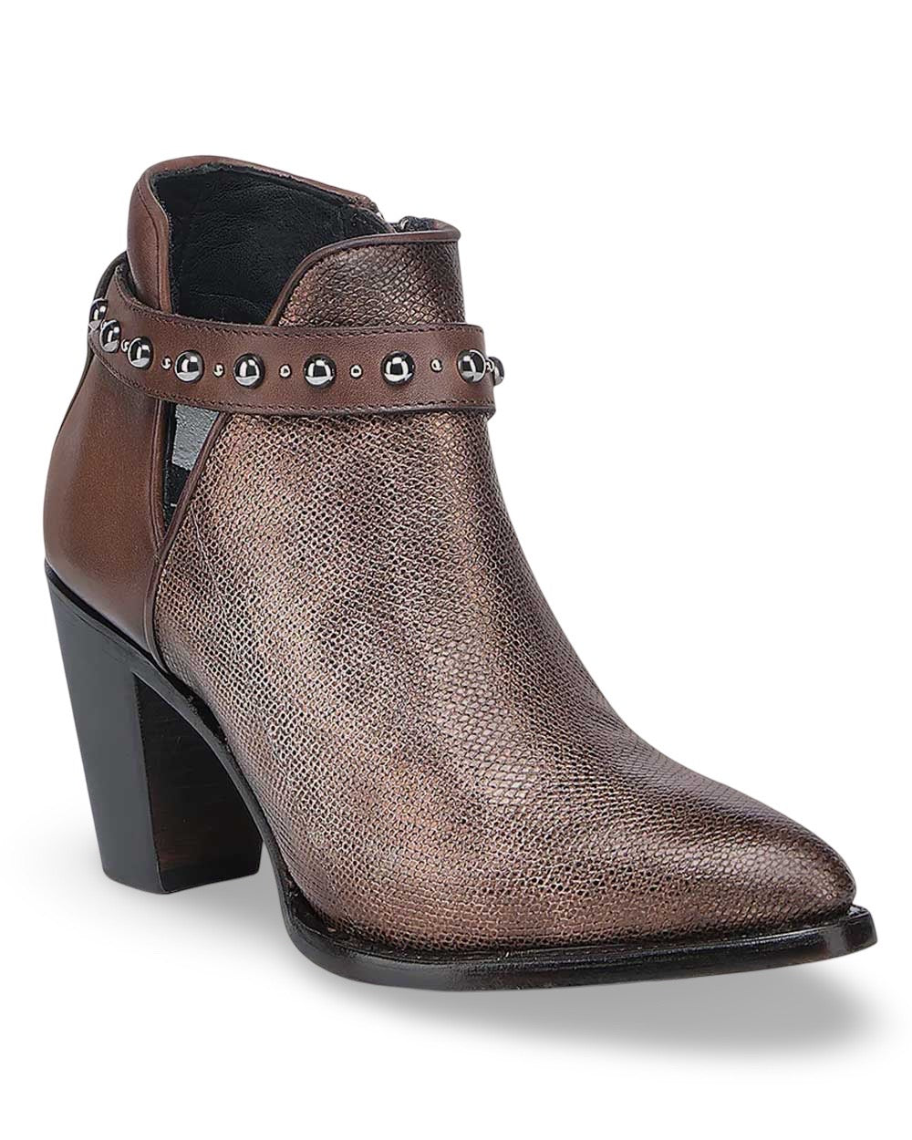 Cuadra Wmns Ankle Gold Carunga Python Leather Boots CU951