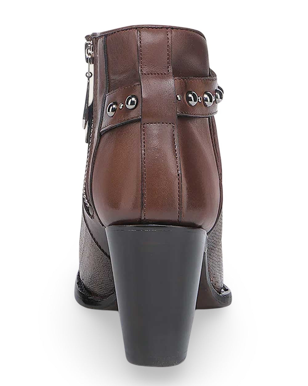 Cuadra Wmns Ankle Gold Carunga Python Leather Boots CU951