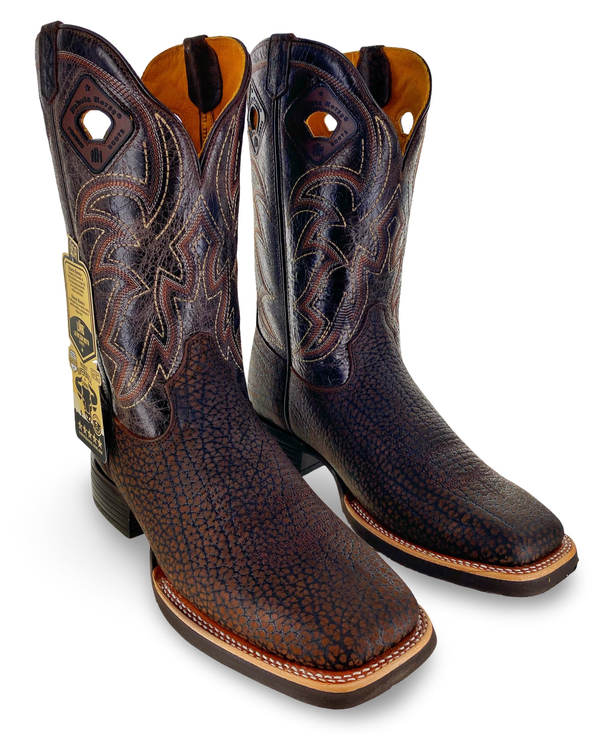 Nokota Horse Mens Morgan 18 Coffee Bullneck Boots