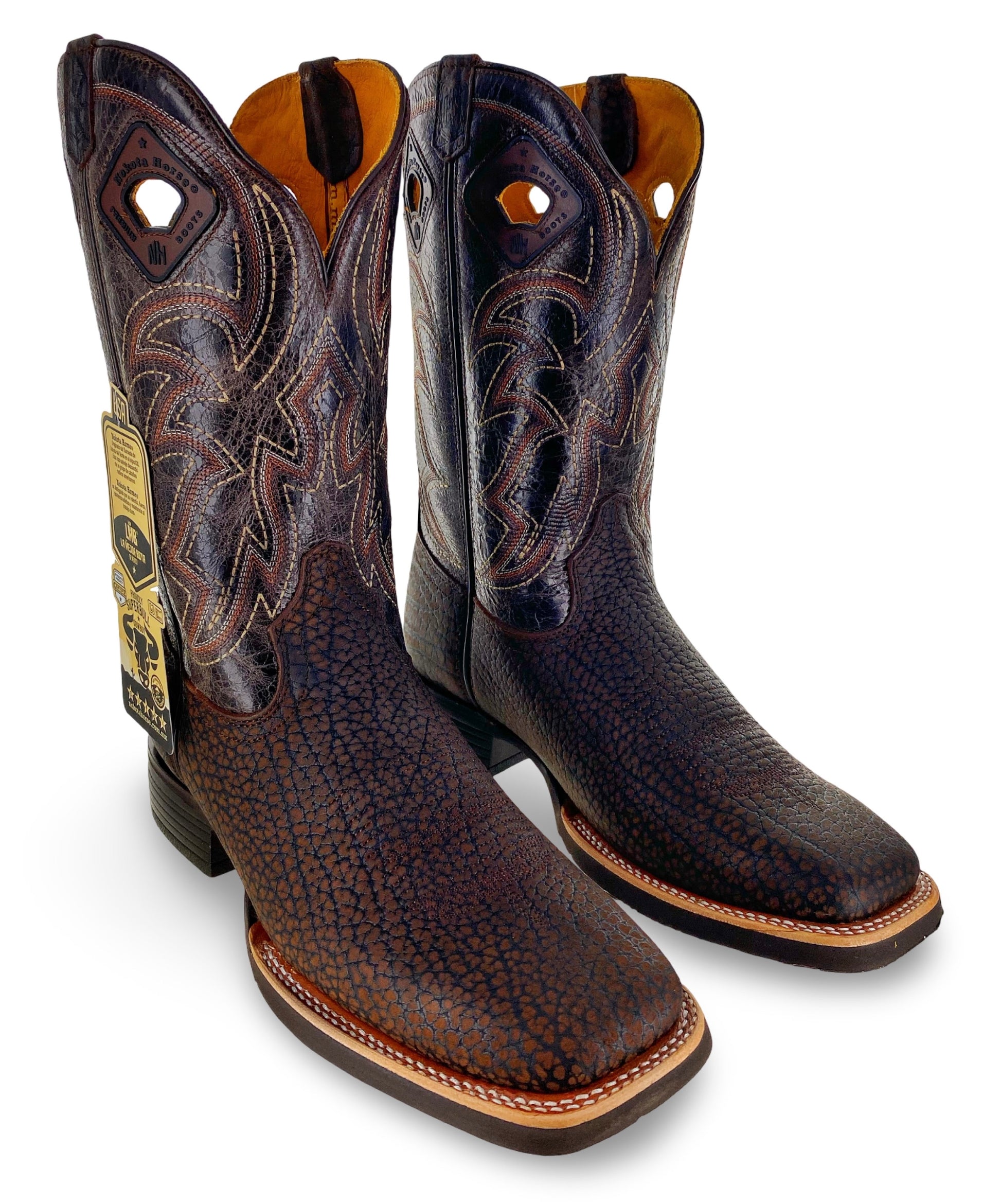 Nokota Horse Mens Morgan 18 Coffee Bullneck Boots