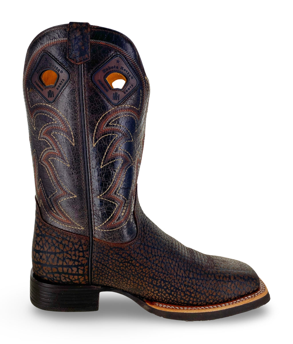 Nokota Horse Mens Morgan 18 Coffee Bullneck Boots