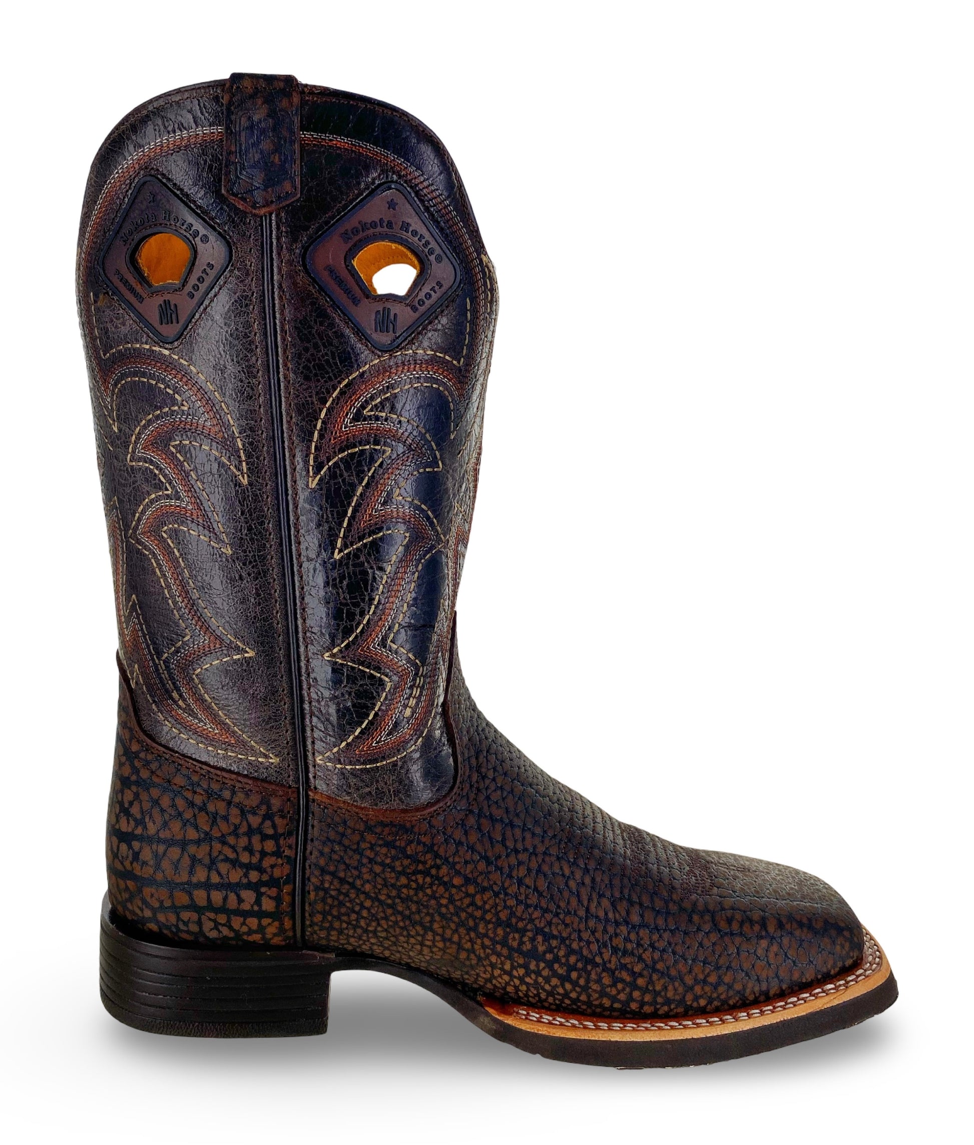 Nokota Horse Mens Morgan 18 Coffee Bullneck Boots