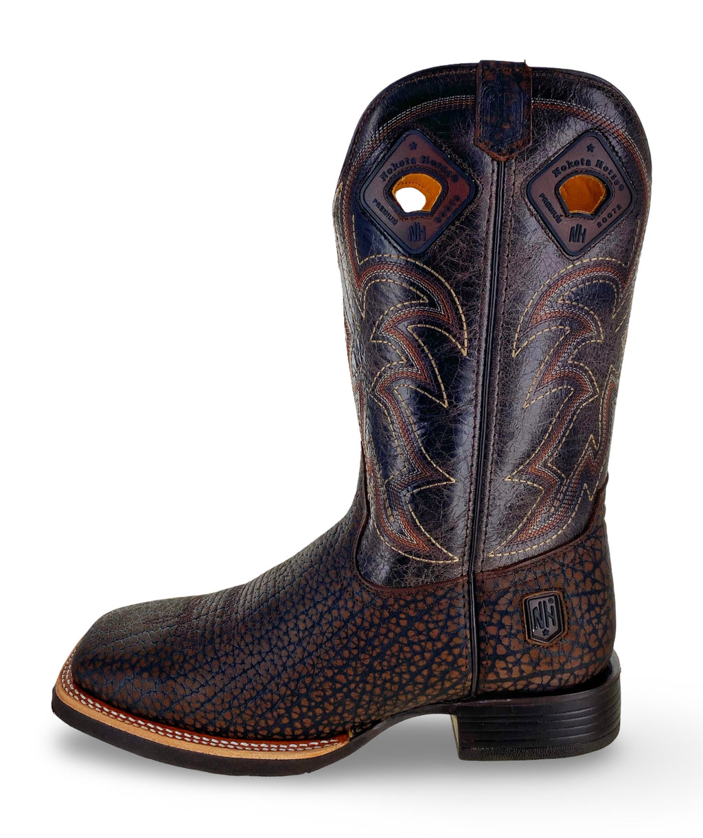 Nokota Horse Mens Morgan 18 Coffee Bullneck Boots