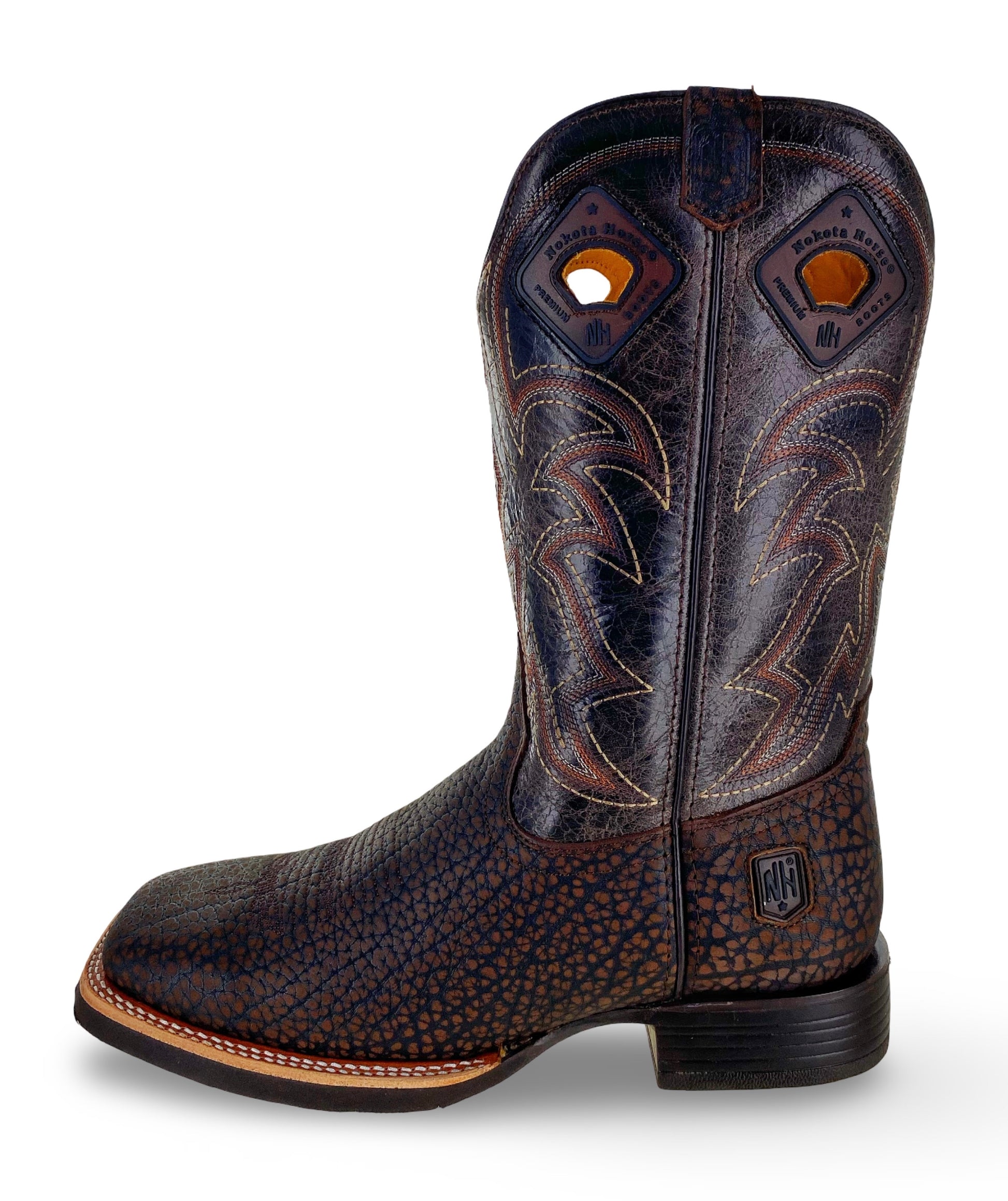 Nokota Horse Mens Morgan 18 Coffee Bullneck Boots