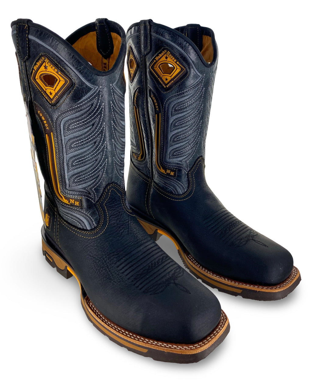 Nokota Horse Mens Sthil 25 Bisonte Tinker Negro