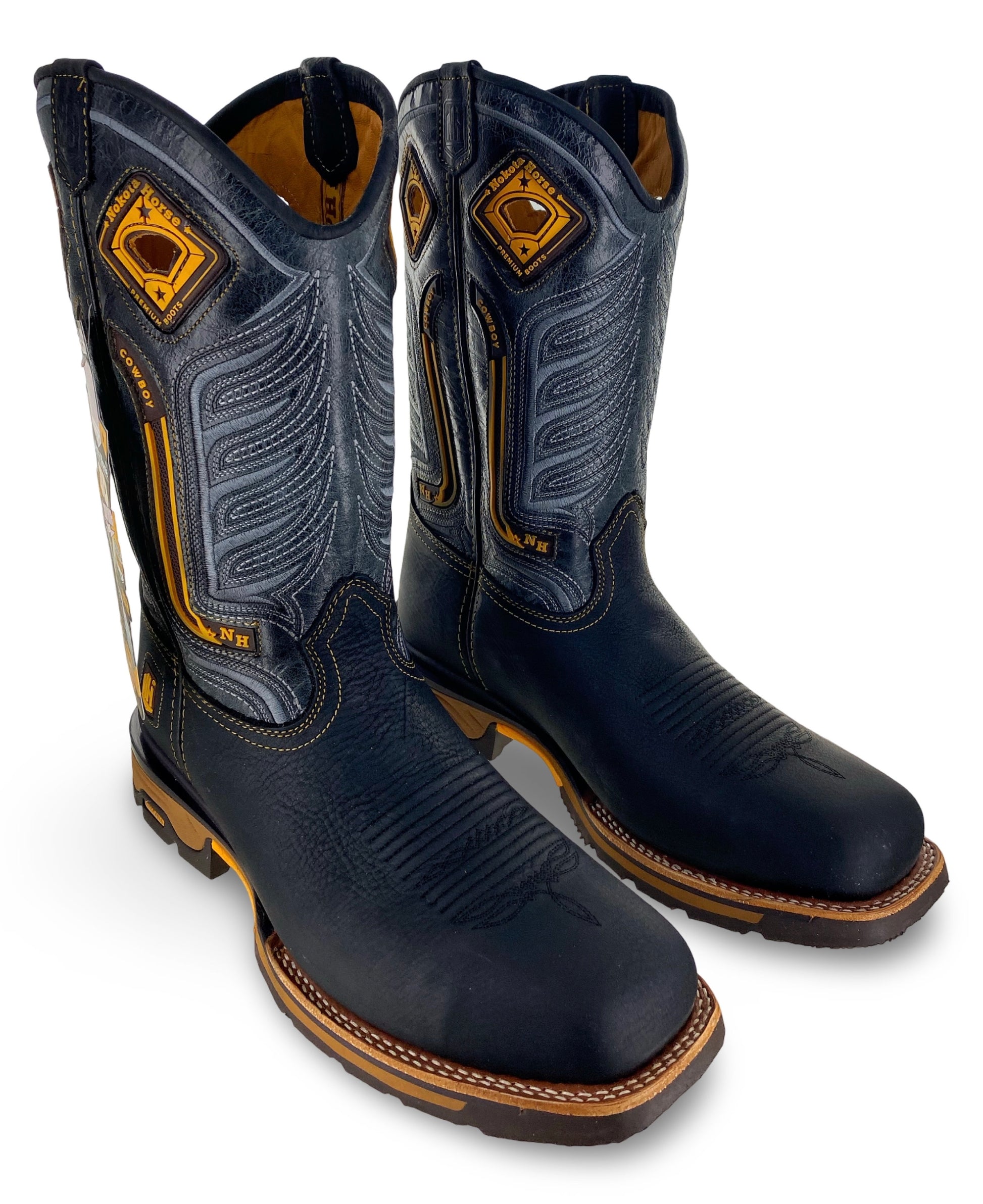 Nokota Horse Mens Sthil 25 Bisonte Tinker Negro