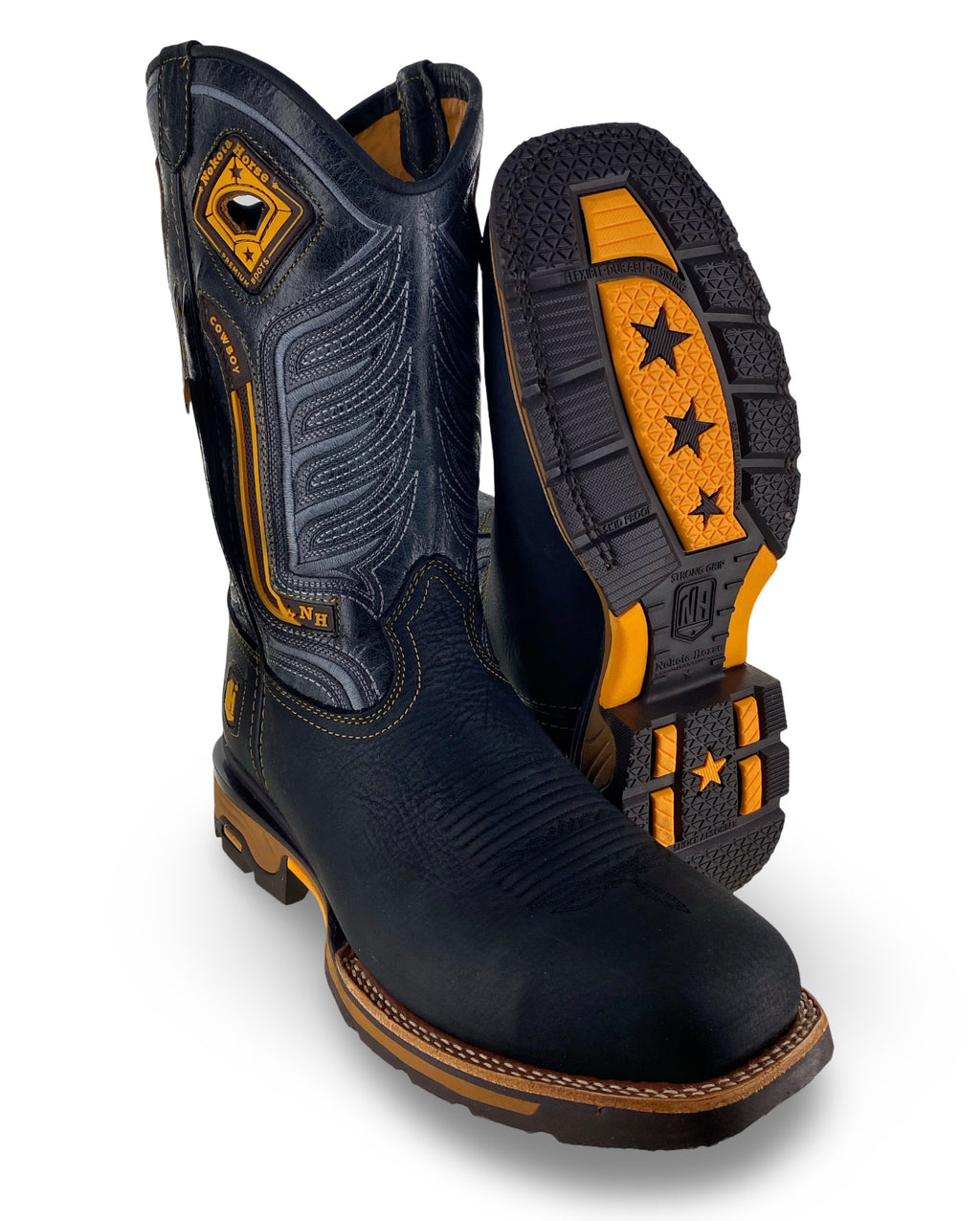 Nokota Horse Mens Sthil 25 Bisonte Tinker Negro